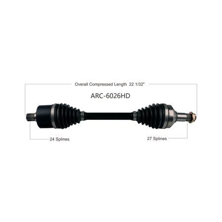 Wide Open Heavy Duty CV Axle for ARCTIC HD REAR L/R WILD TRAIL 14-17 ARC-6026HD